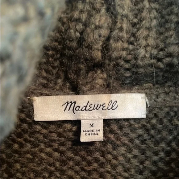 Madewell Green Cowl Neck Sweater - Picture 2 of 5